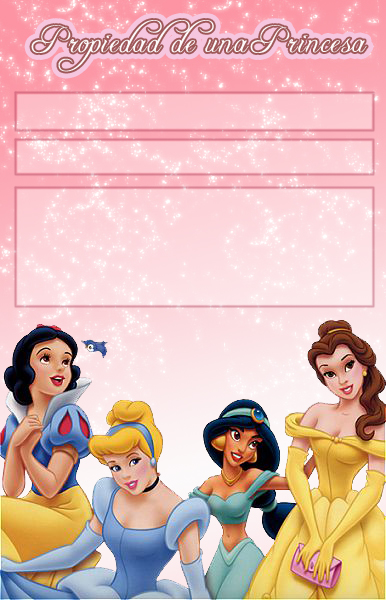 Etiqueta princesas Disney 1